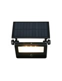 Aplique LED carga solar y regulable MOURA 1100lm 14x15cm interruptor integrado,  sensor de movimiento 12W IP54