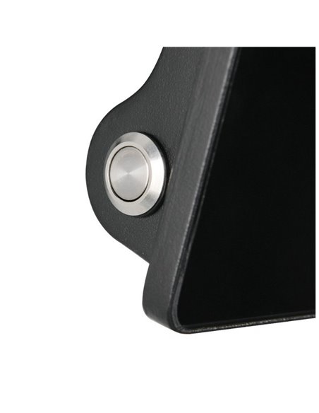 Aplique LED carga solar y regulable MOURA 1100lm 14x15cm interruptor integrado,  sensor de movimiento 12W IP54