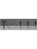 Kit de 3 piquetas LED carga solar y batería USB OBIDOS sensor de oscuridad y regulable 5W 3x 35lm, 4000K IP44