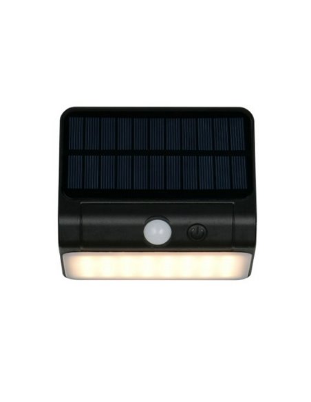 Aplique LED de pared con carga solar OLINDA sensor de oscuridad e interruptor integrado  2,5W 1x 250lm, 4000K IP44