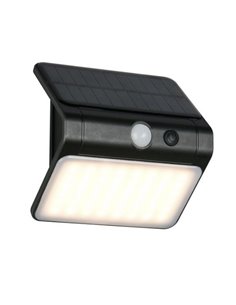 Luminária de parede LED com carga solar OLINDA com sensor escuro e interruptor integrado 2,5 W 1x 250 lm, 4000 K IP44
