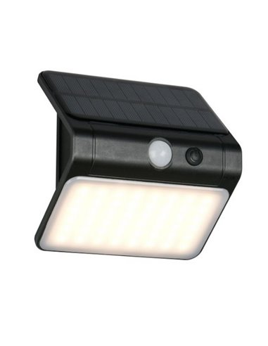 Aplique LED de pared con carga solar OLINDA sensor de oscuridad e interruptor integrado  2,5W 1x 250lm, 4000K IP44
