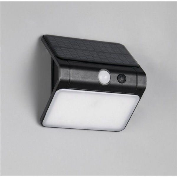 Aplique LED de pared con carga solar OLINDA sensor de oscuridad e interruptor integrado  2,5W 1x 250lm, 4000K IP44