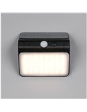Aplique LED de pared con carga solar OLINDA sensor de oscuridad e interruptor integrado  2,5W 1x 250lm, 4000K IP44