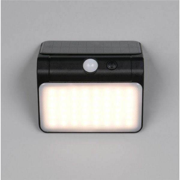Aplique LED de pared con carga solar OLINDA sensor de oscuridad e interruptor integrado  2,5W 1x 250lm, 4000K IP44