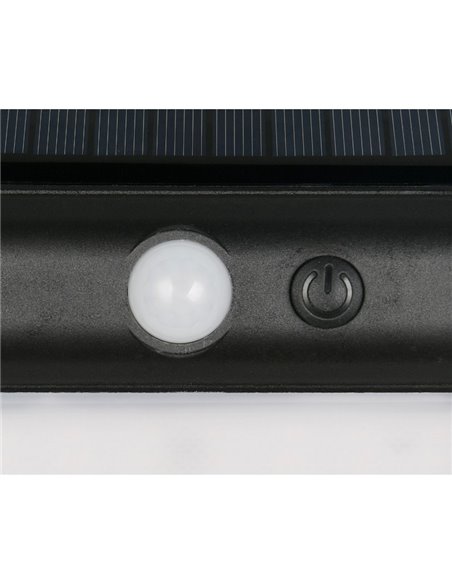 Aplique LED de pared con carga solar OLINDA sensor de oscuridad e interruptor integrado  2,5W 1x 250lm, 4000K IP44