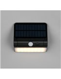 Aplique LED de pared con carga solar OLINDA sensor de oscuridad e interruptor integrado  2,5W 1x 250lm, 4000K IP44