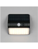 Aplique LED de pared con carga solar OLINDA sensor de oscuridad e interruptor integrado  2,5W 1x 250lm, 4000K IP44