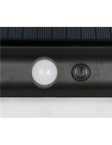 Applique murale LED solaire OLINDA avec capteur d'obscurité et interrupteur intégré 2,5 W 1 x 250 lm, 4 000 K IP44