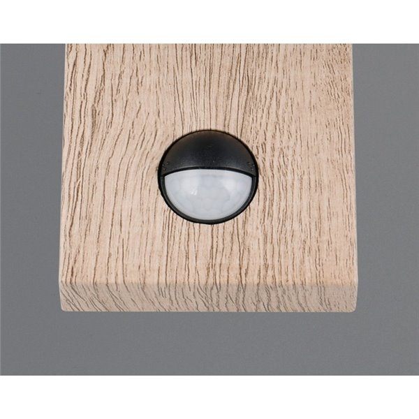 Applique imitation bois SAMBESI, avec détecteur de mouvement, ampoule exclue. 1x E27 max. 28W IP44