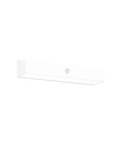 Aplique de pared alargado SILVES LED carga solar y batería USB, sensor de movimiento 6W 1x 700lm, 4000K IP44 Blanco