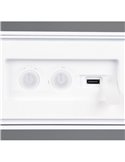 Aplique de pared alargado SILVES LED carga solar y batería USB, sensor de movimiento 6W 1x 700lm, 4000K IP44 Blanco
