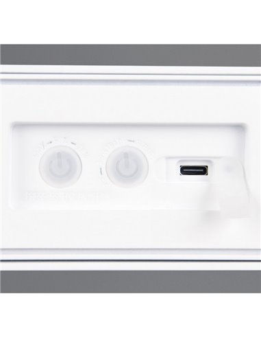 Aplique de pared alargado SILVES LED carga solar y batería USB, sensor de movimiento 6W 1x 700lm, 4000K IP44 Blanco