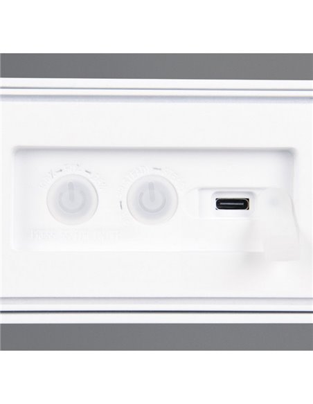 Aplique de pared alargado SILVES LED carga solar y batería USB, sensor de movimiento 6W 1x 700lm, 4000K IP44 Blanco