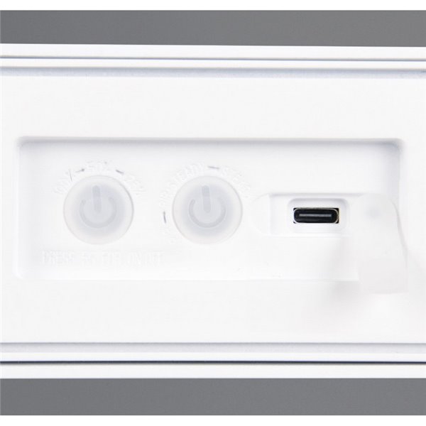 Aplique de pared alargado SILVES LED carga solar y batería USB, sensor de movimiento 6W 1x 700lm, 4000K IP44 Blanco