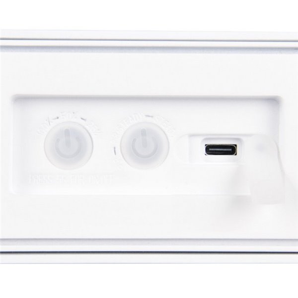 Aplique de pared alargado SILVES LED carga solar y batería USB, sensor de movimiento 6W 1x 700lm, 4000K IP44 Blanco