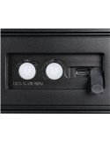 Aplique LED SILVES de pared alargado, carga solar y batería USB, sensor de movimiento 6W 1x 700lm, 4000K IP44 Negro