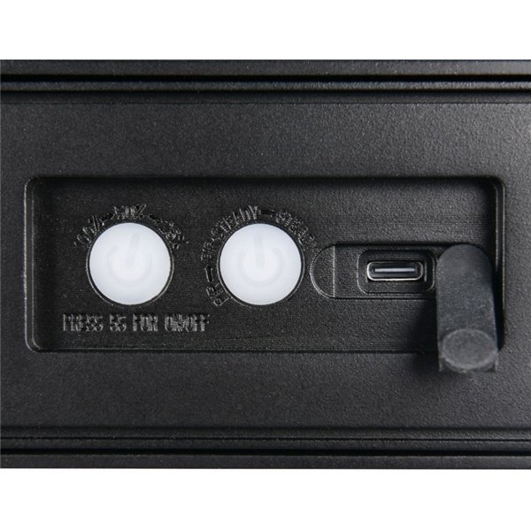 Aplique LED SILVES de pared alargado, carga solar y batería USB, sensor de movimiento 6W 1x 700lm, 4000K IP44 Negro