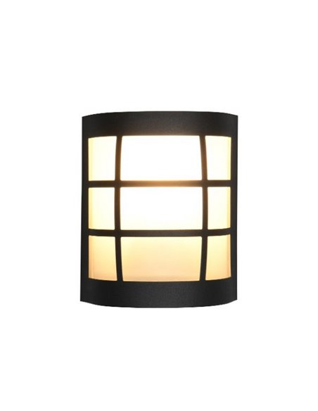 Aplique de pared SINTRA rejilla decorativa bombilla excl. 1x E27 max. 25W IP44