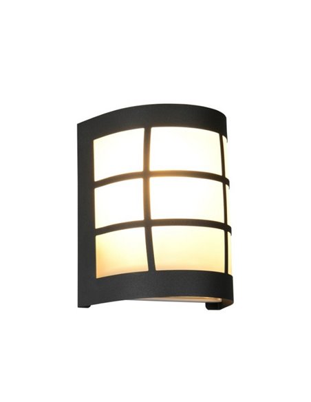 Aplique de pared SINTRA rejilla decorativa bombilla excl. 1x E27 max. 25W IP44