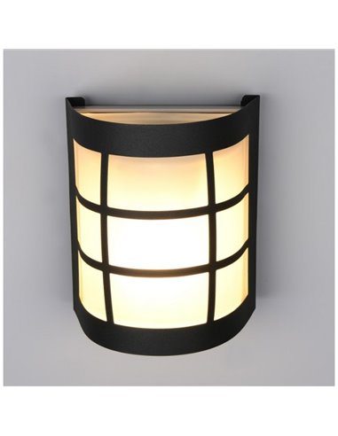 Aplique de pared SINTRA rejilla decorativa bombilla excl. 1x E27 max. 25W IP44