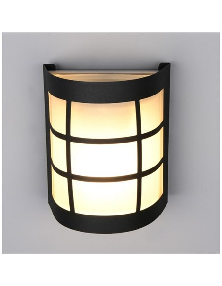 Aplique de pared SINTRA rejilla decorativa bombilla excl. 1x E27 max. 25W IP44