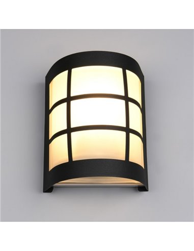 Aplique de pared SINTRA rejilla decorativa bombilla excl. 1x E27 max. 25W IP44