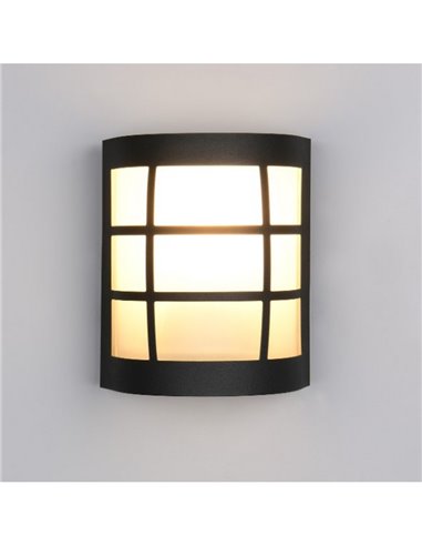 Aplique de pared SINTRA rejilla decorativa bombilla excl. 1x E27 max. 25W IP44