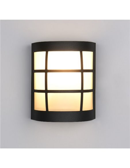 Aplique de pared SINTRA rejilla decorativa bombilla excl. 1x E27 max. 25W IP44