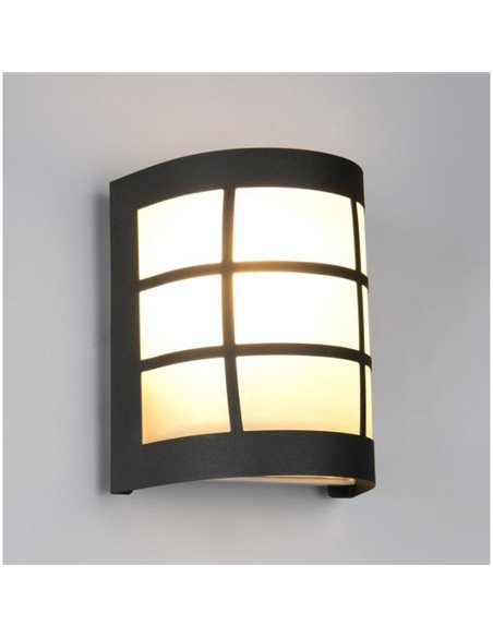 Aplique de pared SINTRA rejilla decorativa bombilla excl. 1x E27 max. 25W IP44