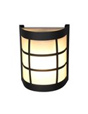 Aplique de pared SINTRA rejilla decorativa bombilla excl. 1x E27 max. 25W IP44