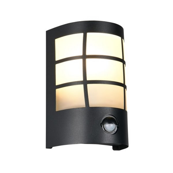 Aplique de pared SINTRA con sensor de movimiento, bombilla excl. 1x E27 max. 25W IP44