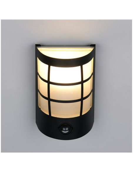 Aplique de pared SINTRA con sensor de movimiento, bombilla excl. 1x E27 max. 25W IP44