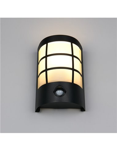 Aplique de pared SINTRA con sensor de movimiento, bombilla excl. 1x E27 max. 25W IP44