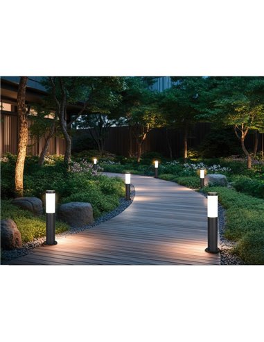 Baliza de suelo exterior TRIOTO 45cm bombilla excl. 1x E27 · max. 25W
