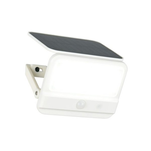 VIAMAO Luminária de parede LED com energia solar, bateria recarregável USB e sensor escuro, 4W, 400lm, 4000K, IP44