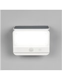 Aplique de pared LED carga solar VIAMAO batería recargable USB con sensor de oscuridad 4W 400lm, 4000K IP44