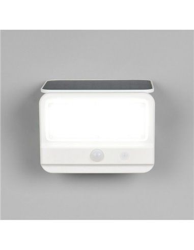 Aplique de pared LED carga solar VIAMAO batería recargable USB con sensor de oscuridad 4W 400lm, 4000K IP44