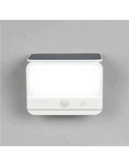 Aplique de pared LED carga solar VIAMAO batería recargable USB con sensor de oscuridad 4W 400lm, 4000K IP44