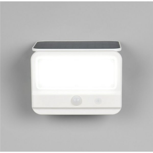 Aplique de pared LED carga solar VIAMAO batería recargable USB con sensor de oscuridad 4W 400lm, 4000K IP44