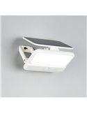 Aplique de pared LED carga solar VIAMAO batería recargable USB con sensor de oscuridad 4W 400lm, 4000K IP44