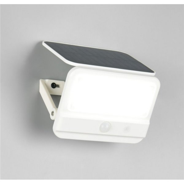 Aplique de pared LED carga solar VIAMAO batería recargable USB con sensor de oscuridad 4W 400lm, 4000K IP44