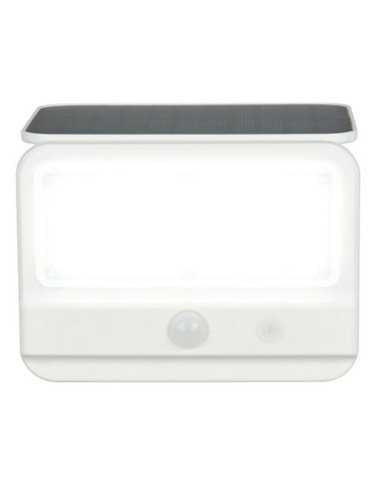 VIAMAO Luminária de parede LED com energia solar, bateria recarregável USB e sensor escuro, 4W, 400lm, 4000K, IP44