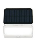Aplique de pared LED carga solar VIAMAO batería recargable USB con sensor de oscuridad 4W 400lm, 4000K IP44