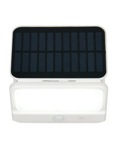Aplique de pared LED carga solar VIAMAO batería recargable USB con sensor de oscuridad 4W 400lm, 4000K IP44