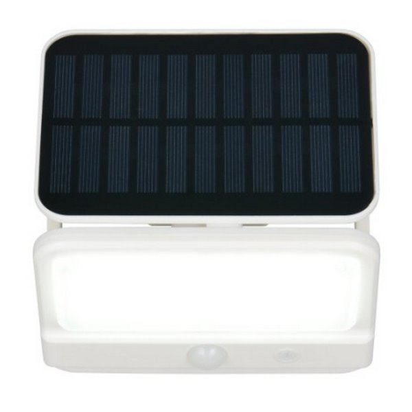 Aplique de pared LED carga solar VIAMAO batería recargable USB con sensor de oscuridad 4W 400lm, 4000K IP44