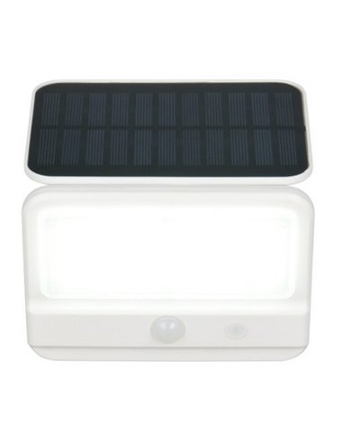 Aplique de pared LED carga solar VIAMAO batería recargable USB con sensor de oscuridad 4W 400lm, 4000K IP44
