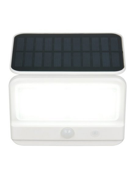 Applique murale solaire à LED VIAMAO avec batterie rechargeable USB et capteur d'obscurité, 4 W, 400 lm, 4 000 K, IP44
