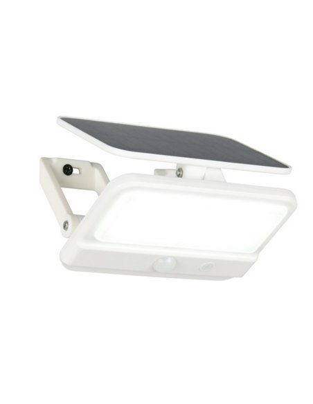 Aplique de pared LED carga solar VIAMAO batería recargable USB con sensor de oscuridad 4W 400lm, 4000K IP44