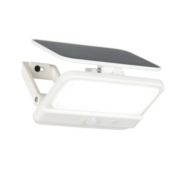 VIAMAO Luminária de parede LED com energia solar, bateria recarregável USB e sensor escuro, 4W, 400lm, 4000K, IP44